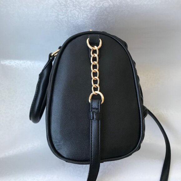Juicy Couture Run The World Satchel Bag Purse Ruffle Liquorice Black MSRP : $89 - Picture 4 of 10